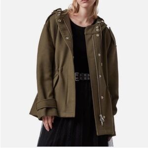 ALLSAINTS Kelsie Hoodie Oversized Utility Anorak Jacket